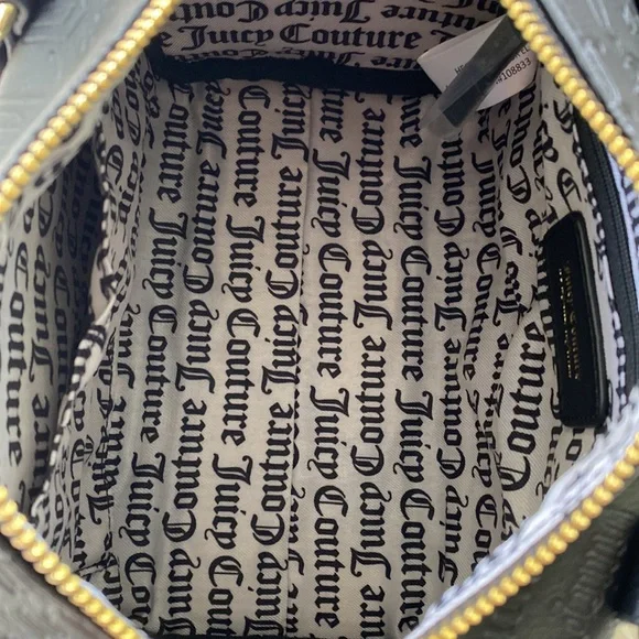 🖤 Juicy Couture Deboss Logo Black Speedy Satchel - Picture 11 of 11
